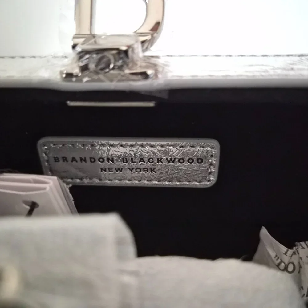 Brand New Brandon Blackwood Silver Slim Trunk Bag - Picture 9 of 9
